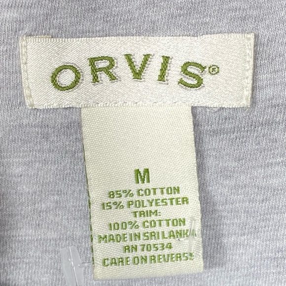 ORVIS cotton quarter zip pullover sweatshirt mock neck unisex men M women L - Picture 4 of 4